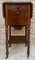 English Regency Walnut Table with Wings and Wheels, 1920s 2