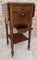 English Regency Walnut Table with Wings and Wheels, 1920s 10