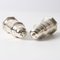 French Silver-Plated Salt and Pepper Shakers from Christofle, 1960s, Set of 2 3
