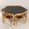 Set da pranzo Heart di Hans Wegner per Fritz Hansen, anni '50, set di 7, Immagine 2