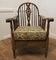 Beech and Ash Wheel Back Reclining Chair, 1930s, Image 3