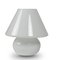 Lampes de Bureau en Opaline Blanche, 1990s, Set de 2 3