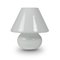 Lampes de Bureau en Opaline Blanche, 1990s, Set de 2 2