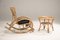 Bamboo Rocking Set by Franco Albini with Coffee Table and Tray, 1950s, Set of 3 11