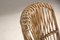 Juego de mecedora de bambú de Franco Albini con mesa de centro y bandeja, años 50. Juego de 3, Imagen 8