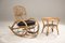 Bamboo Rocking Set by Franco Albini with Coffee Table and Tray, 1950s, Set of 3 9