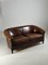Vintage Brown Leather Sofa 9