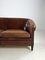 Vintage Brown Leather Sofa 7