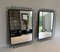 Black Lacquered Metal Mirrors in the style of Jean Royère, 1980s, Set of 2 11