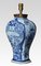 Chinesische Vase Tischlampe in Blau und Weiß 4