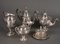 Silbernes Kaffee- und Teeservice aus Metall im Empire-Stil, 1900er, 5 . Set 1