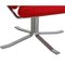 Corona Chair in Red Fabric by Poul M. Volther 2