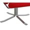 Corona Chair in Red Fabric by Poul M. Volther, Image 2