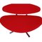 Chaise Corona en Tissu Rouge par Poul M. Volther 8