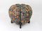 Art Deco Pouf with Leaf Pattern by Jindrich Halabala, 1930s 5