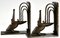 Art Deco Wrought Iron Pelican Bookends by Edgar Brandt, France 1924, Set of 2 3