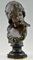 Isidore De Rudder, Jugendstil Kleopatra Büste mit Schlange, 1900, Bronze & Marmor 4