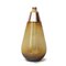 Bernsteinfarbene Vase aus mundgeblasenem Messing von Pia Wüstenberg 6