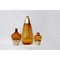 Vaso in vetro soffiato ambrato e ottone di Pia Wüstenberg, Immagine 3