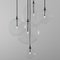 Cluster 5 Mix Polished Nickel Chandelier by Schwung 7