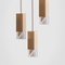 Lamp One Trio Chandelier in Brass by Formaminima 4