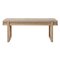 Light Brown Minimal Bench by Kristina Dam Studio, Image 1