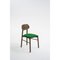 Gepolsterte Bokken Stühle aus Caneletto mit Mintgrünen Sitzen von Colé Italia, 4er Set 2