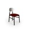 Bokken Upholstered Chairs in Black & Silver, Rosso by Colé Italia, Set of 4 2