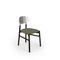 Bokken Upholstered Chairs in Black & Silver, Grigio by Colé Italia, Set of 4 2