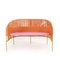 Orange Caribe 2 Seater Bench by Sebastian Herkner 5