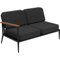 Nature Black Double Right Modular Sofa by Mowee 2
