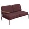 Nature Burgundy Double Right Modular Sofa by Mowee 1