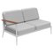 Nature White Double Right Modular Sofa by Mowee 1