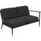 Nature Black Double Left Modular Sofa by Mowee 2