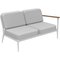 Nature White Double Left Modular Sofa by Mowee 2