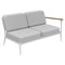 Nature White Double Left Modular Sofa by Mowee 1