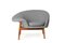 Fried Egg Left Lounge Chair in Grey Melange by Warm Nordic, Image 2