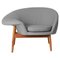 Fried Egg Left Lounge Chair in Grey Melange by Warm Nordic 1