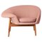 Fauteuil Fried Egg Left Rose Pale par Warm Nordic 1