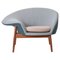 Fried Egg Left Lounge Chair in Pale Peach by Warm Nordic, Image 1