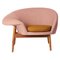 Fried Egg Left Lounge Chair in Pale Rose by Warm Nordic 1