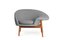 Fauteuil Fried Egg Right Gris Mélange par Warm Nordic 2