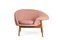 Fried Egg Right Lounge Chair in Pale Rose by Warm Nordic 2