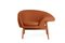 Fried Egg Right Lounge Chair in Caramel by Warm Nordic, Image 2