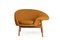 Fried Egg Right Lounge Chair in Dark Ochre by Warm Nordic 2