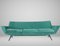 Italienisches Mid-Century Aquamarin Sofa aus Samt, 1960er 1