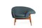 Fried Egg Right Lounge Chair in Petrol by Warm Nordic, Image 2