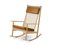 Rocking Chair Swing en Chêne Nevada et Cognac par Warm Nordic 2