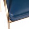 Blauer Messing Stuhl von Atelier Thomas Formont 5