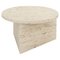 Travertine Prisma Circle 70 Coffe Table by Sebastian Scherer 1